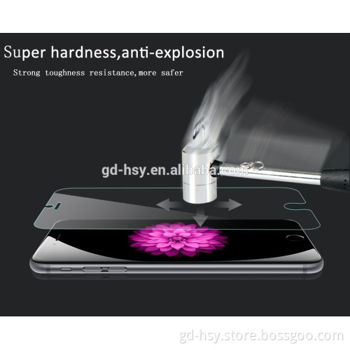 HUYSHE hot selling 0.3mm 9h two smart Keys touch tempered glass screen protector for iphone 6/6plus